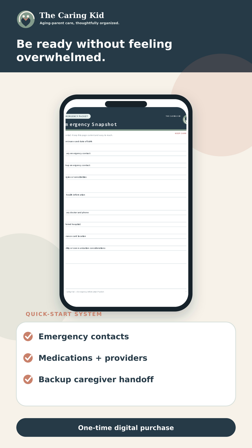 Emergency Information Packet