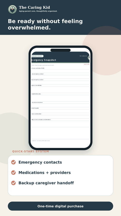 Emergency Information Packet
